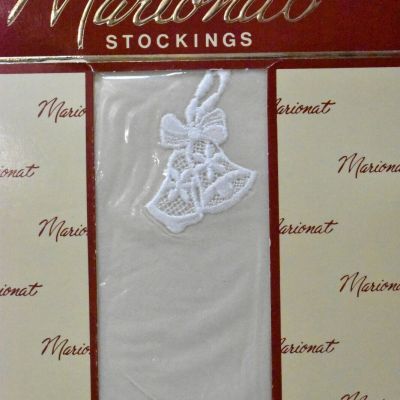 Marionat Nylon Stockings Bridal Ivory Size A New Vintage 1985