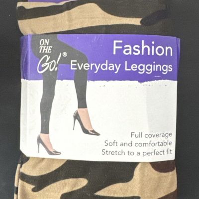 On The Go Women's Size L-2X New Camo Print Full Coverage Soft Fashion Leggings
