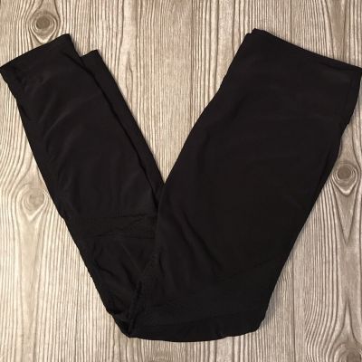 Charmed Hearts Women's Black Leggings Work Out Yoga Pants Size Medium Activewear