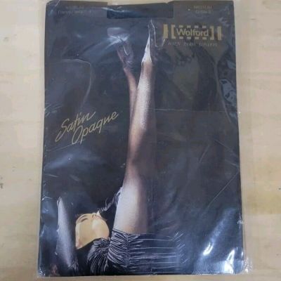 Wolford Satin Opaque Tights Size Medium