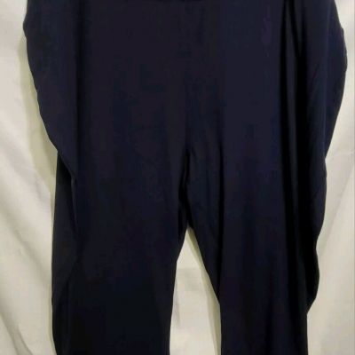 New Directions Studio Navy Blue Legging Yoga Workout Athletic Stretch Soft 4X