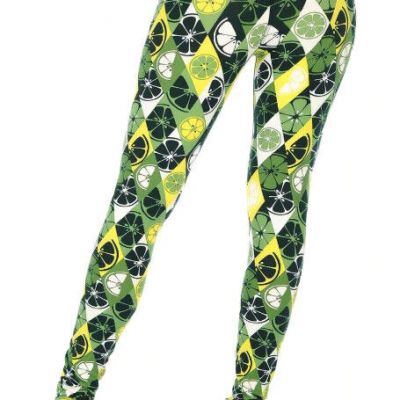 Ladies Super Buttery Soft Leggings - Luck of the Irish Lime