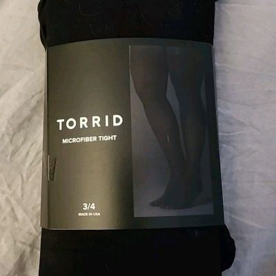New Torrid Microfiber Tight Size 3/4 (22-26) Black