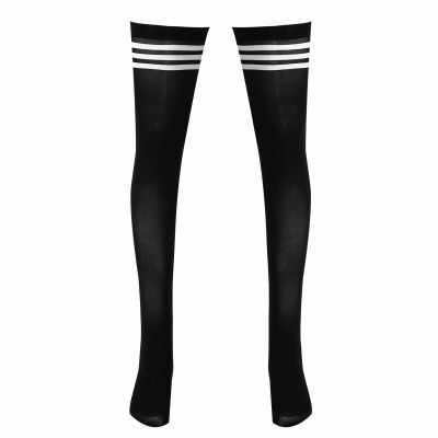 1 Pair Spring Sport Long Socks Stripe Over Knee Length 20