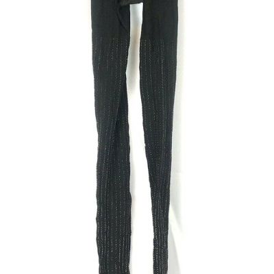 Wolford Women’s Black/Silver Stockings Size Small 4”11-5”7 (115-140lbs)