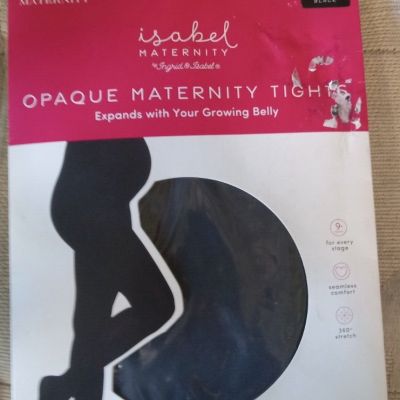 Isabel Maternity Opaque Black Leggings New