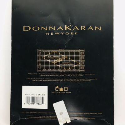 Donna Karan New York Vintage Onyx Net Pantyhose Size S/M Deadstock
