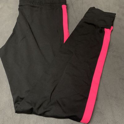 Used Victoria’s Secret ultimate leggings black and bright pink Size Small