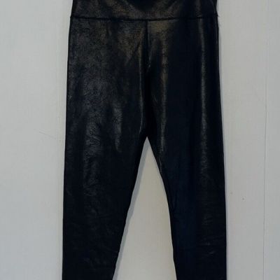 OFFLINE By Aerie High Waisted Legging Metallic Black Liquid Faux Leather XL 1102