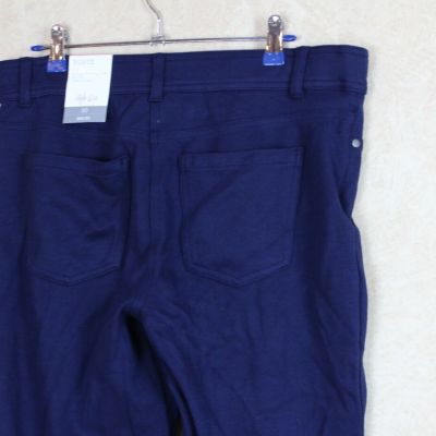 Style & Co New Womens Ponte Pant Comfort Waist Size 10 Blue Legging NWT _ B6F1