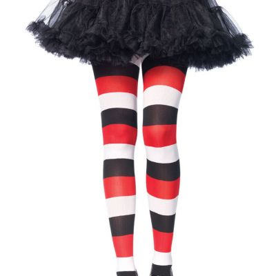 Womens Darling Doll Striped Opaque Tights Leg Avenue 7948