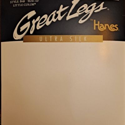 GREAT LEGS BY HANES ULTRA SILK SYLE B48 SZ LCO EF  LITTLE COLOR