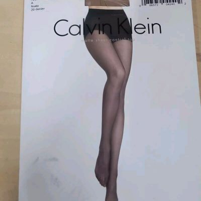 Calvin Klein Matte Sheer Control Top Pantyhose Size A