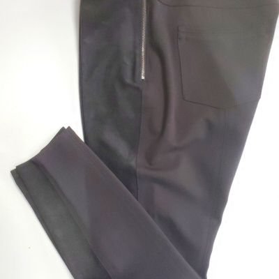 NWT WHBM 10S High Fashion Comfort Front Faux Suede Leggings Pants Orig Price $79