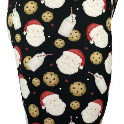 Vintage Faded Style Santa with Milk & Cookies Multiple Sizes Super Soft Leggings