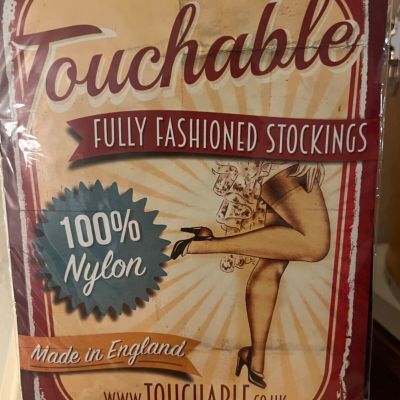Touchable Fully Fashioned Havana Heel nylon stockings Small