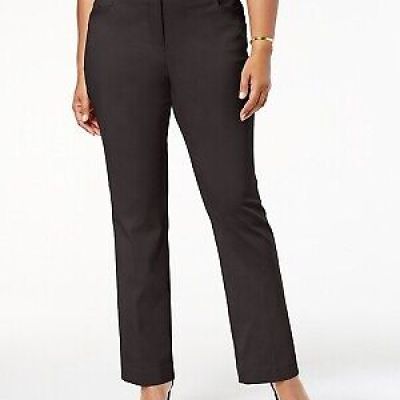 Jm Collection Plus & Petite Plus Size Tummy Control Curvy-Fit Pants, 22WP