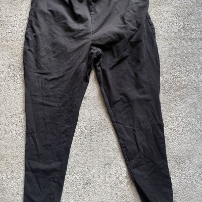 TORRID WOMENS PLUS SIZE 3 Solid Black Sweatpants ANKLE Workout