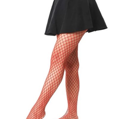 RED sexy hollow out fishnet tights ONE SIZE
