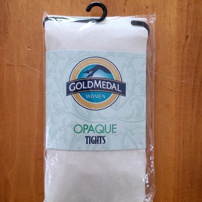 Ladies Opaque Tights By Gold Medal, Beige, Fits 120 to 165 Lbs. Brand New Sealed