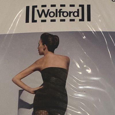 Wolford Mikado Tights 19109 4704 Wheat Sz Small S  Beige Pattern Authentic $58