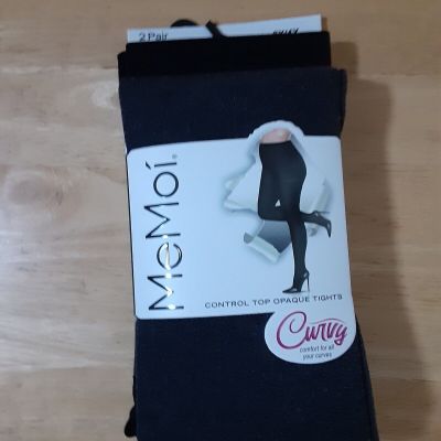 MeMoi Woman's Opaque Tights Size 3X/4X (200-260 lbs.)   NEW WITH TAGS