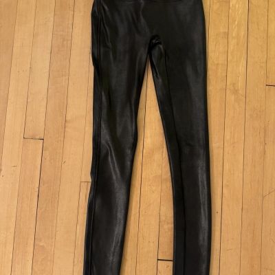 Spanx Faux Leather Leggings Pants Black NWOT  size XS Style 2437