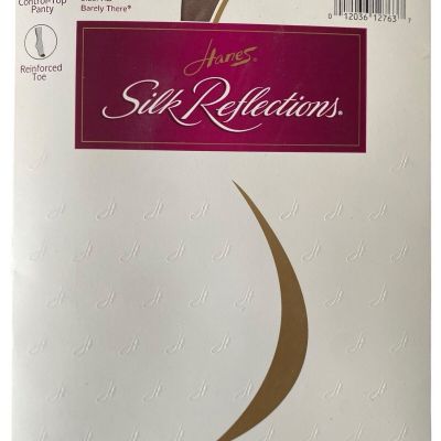 Hanes Silk Reflections Pantyhose Control Top Size AB Barely There Style 718