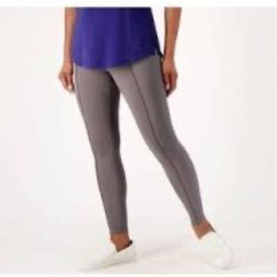 Isaac Mizrahi Live Soho Legging With Pintuck Detail Size 5X Gray NEW
