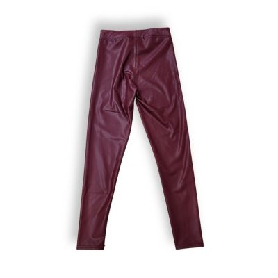 Women's Crown High Waist Stretchy Faux Leather Leggings Sexy High Pants