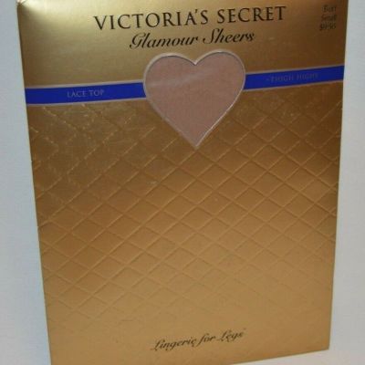Victoria's Secret SMALL GLAMOUR SHEERS LACE TOP Stayups Thigh-High Stockings VS0