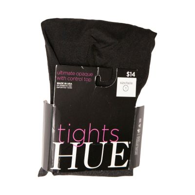 Hue Women Ultimate Opaque Control Top Tights Gray/Black Size 1 4521