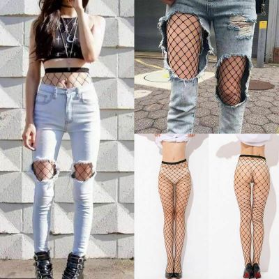 Women Ladies Black Mesh Fishnet Net Pattern Pantyhose Tights Stockings Socks US