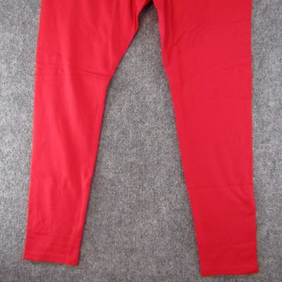 Wild Fable Womens Red Pop Fashion Leggings High Waisted Rise Pants Size M Medium