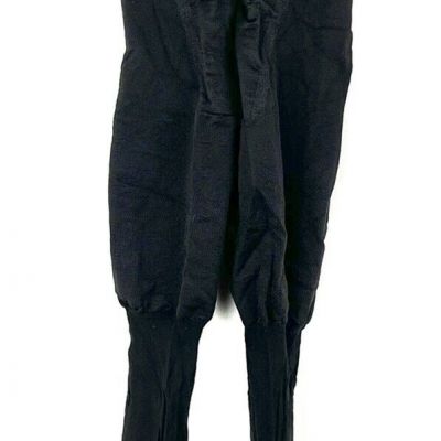 Spanx Women’s High Rise Black Sheer Open Foot Stocking Size A