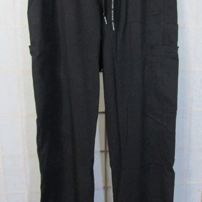 NIB Roth Wear Black Drawstring Slim Polyester/Rayon/Spandex Pants Women's S