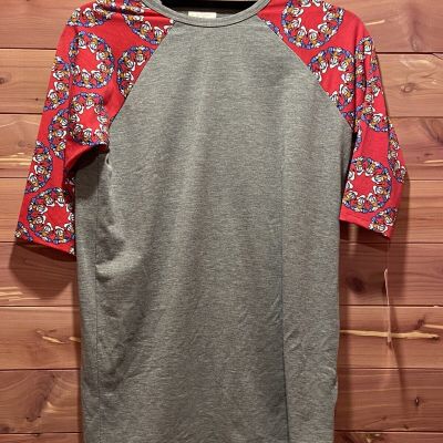 LuLaRoe Disney Sloan Style Short Sleeve Shirt Size 14 Donald Duck New With Tags