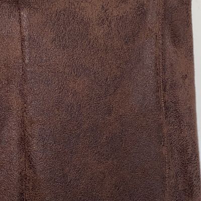 Lysse Buffed Faux Suede Legging Pants Women's Small S Brown Pull on Style 1513