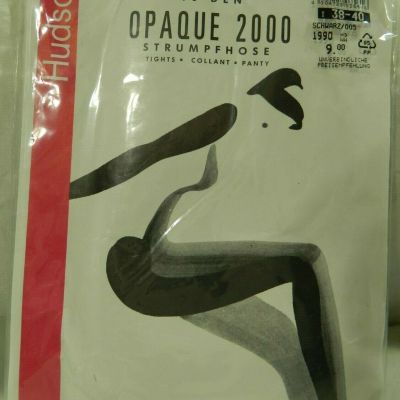 Hudson Opaque 2000 Pantyhose Tights Black size 38-40 NIP German