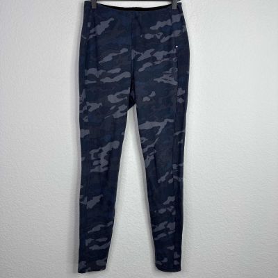 Lysse Pants Womens Small Blue Grey Camouflage Slim Fit Casual Workout Leggings