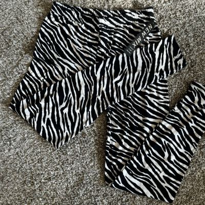 New Mix Womens' Leggings Zebra Plus Size Buttery Soft Stretch Yoga Workout NWT