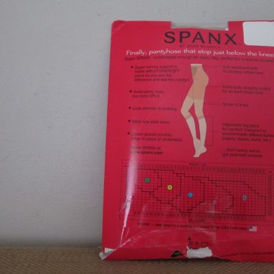 Super SPANX Footless Body Shaping Pantyhose In Nude ~ Size C