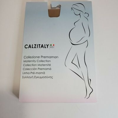 Calzitaly - Opaque Maternity Pantyhose - Pregnancy Tights for, Skin M