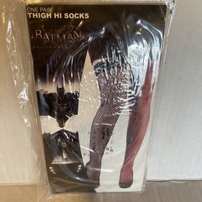Licensed DC Comics HARLEY QUINN Cosplay Thigh High Fish Net Stockings Socks