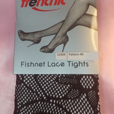 Frenchic Fishnet Crochet Lace Tights Pantyhose (size 3X/4X) Style 1004