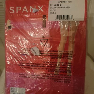Spanx Power Capri Super Tummy Control Shaper Footless Sleek Nude Size E