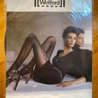 Wolford Devils Delight Women's Tights in linen color size Medium
