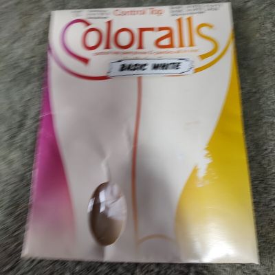 Colorall by Underalls Control Top Pantyhose Sandal foot Style 335x Basic White