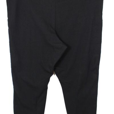 HUE U17981Q Soft Cotton Blend Capri Leggings Size 3X Black Retail $27.99