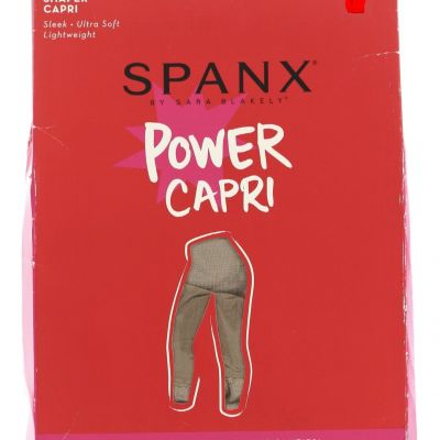 Spanx 177149 Women's Power Nude Sleek Ultra Soft Lightweight Capri Size C